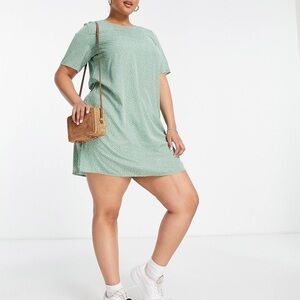 Glamorous Green Polka Dot Dress